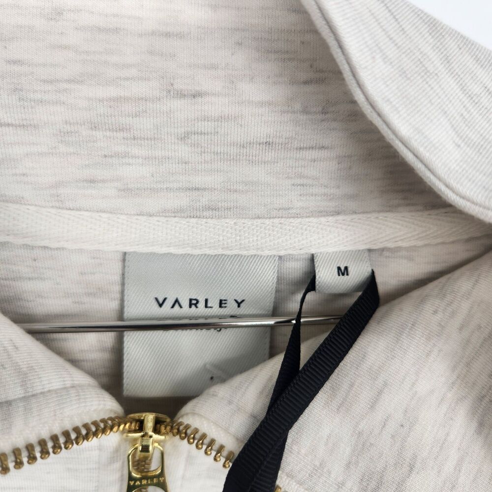 Varley Off-White Medium Hawley Half Zip Sweatshirt NWT - Picture 4 of 7